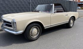 Mercedes-Benz 230 SL , 5 Gang, Beige / Rot