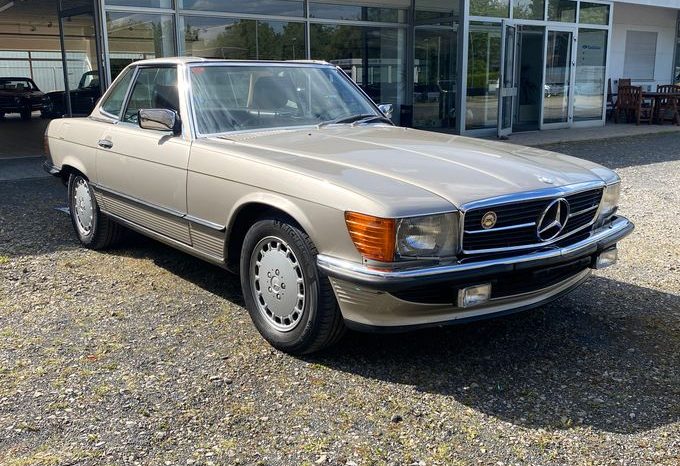 
								Mercedes-Benz SL 500 Rauchsilber / Leder dunkel Braun TOP voll									