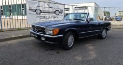 Mercedes-Benz SL 500 dunkel Blau / Leder Grau
