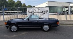 Mercedes-Benz SL 500 dunkel Blau / Leder Grau
