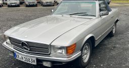 500 SL Silber / Leder Blau