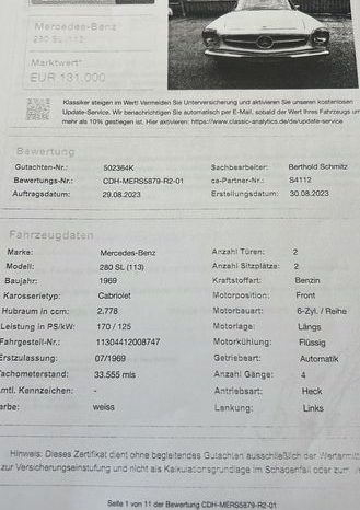 
								Mercedes-Benz SL 280 Restauriert Sehr schön voll									