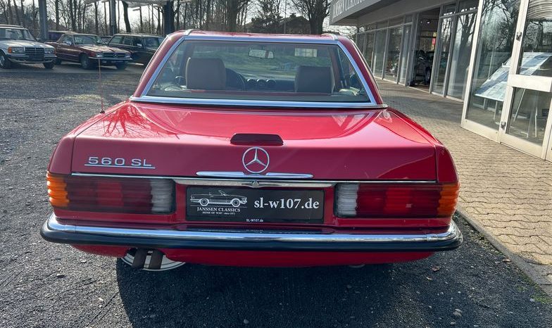 
								Mercedes-Benz SL 560 Signalrot / Leder Dattel voll									