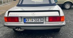500 SL Silber / Leder Blau