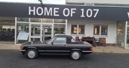 Mercedes-Benz SL 560 Schwarz Uni / Leder Mittelrot